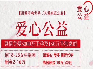 柳江捐卵助孕生子 爱心志愿者招募